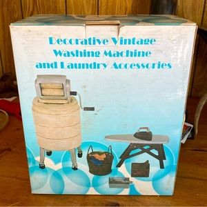 Mini decorative vintage washer and accessories